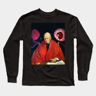 Aleister Crowley The Great Beast of Thelema  painted in the style of Austin Osman Spare Long Sleeve T-Shirt